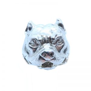 Silver Staffy Ring front