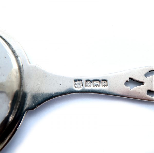Vintage Silver Tea Strainer Hallmarks on handle