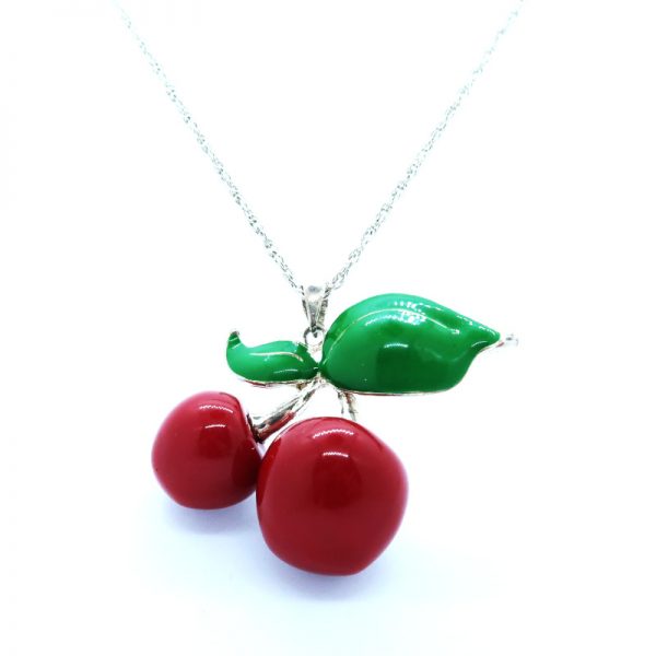 Vintage Cherry Pendant necklace
