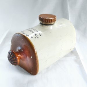 Antique stoneware hot water bottle