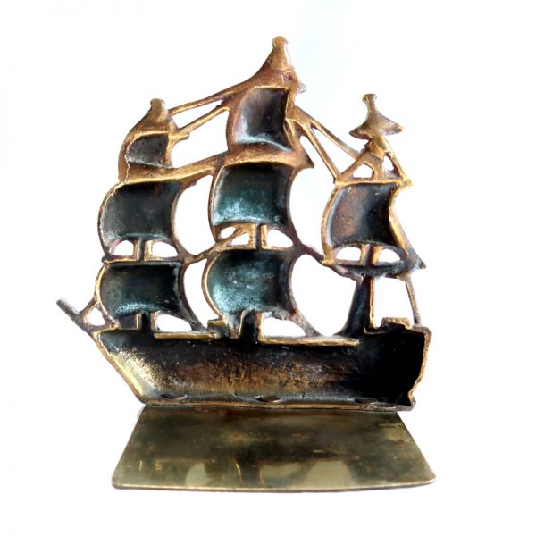 Back of the HMS Victory Brass Bookend