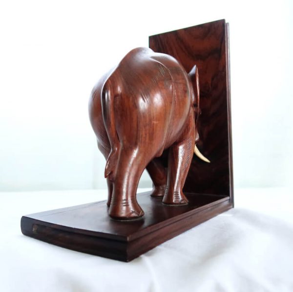 Vintage Elephant Bookends tail and behind of elephant